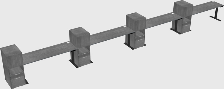 Height-adjustable Desk - Grade 3 W/cabinet