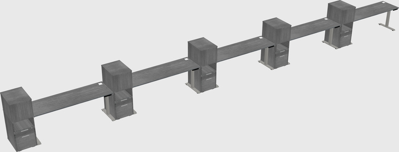 Height-adjustable Desk - Grade 3 W/cabinet