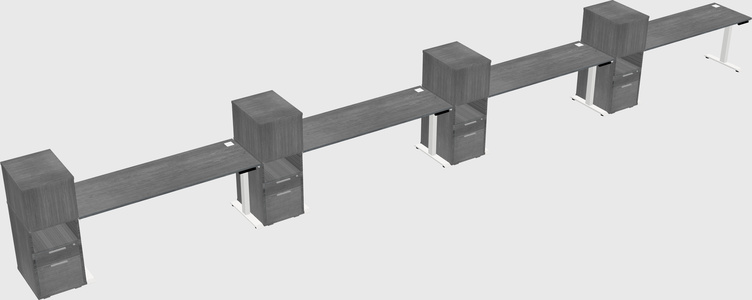 Height-adjustable Desk - Grade 3 W/cabinet