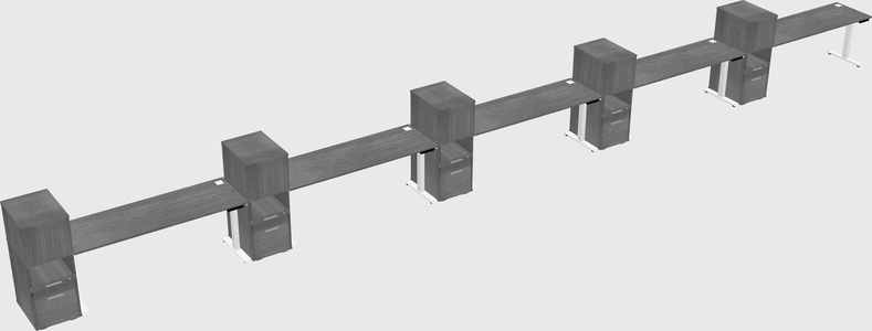Height-adjustable Desk - Grade 3 W/cabinet