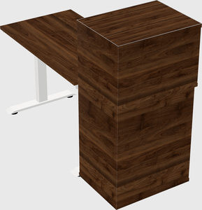 Height-adjustable desk - grade 3 w/cabinet