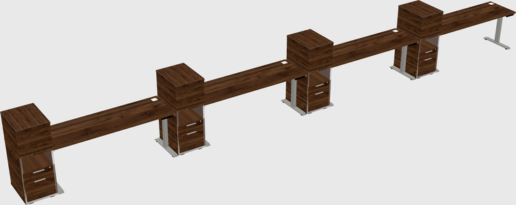 Height-adjustable Desk - Grade 3 W/cabinet