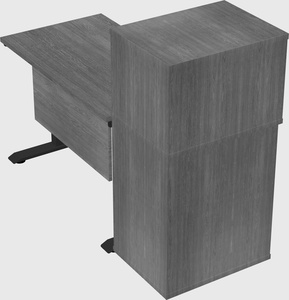 Height-adjustable desk - grade 3 w/cabinet