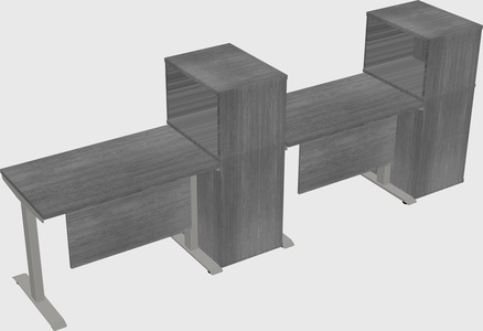 Height-adjustable desk - grade 3 w/cabinet