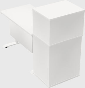 Height-adjustable desk - grade 3 w/cabinet