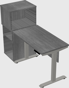 Height-adjustable desk - grade 3 w/cabinet