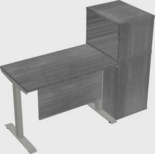 Height-adjustable desk - grade 3 w/cabinet