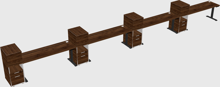 Height-adjustable Desk - Grade 3 W/cabinet