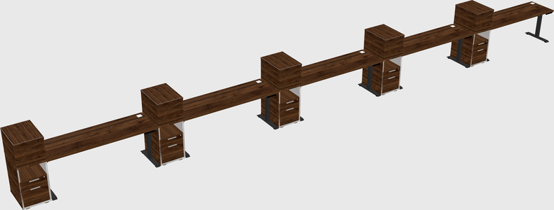 Height-adjustable Desk - Grade 3 W/cabinet