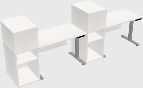 Height-adjustable Desk - Grade 3 W/cabinet