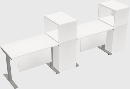 Height-adjustable desk - grade 3 w/cabinet