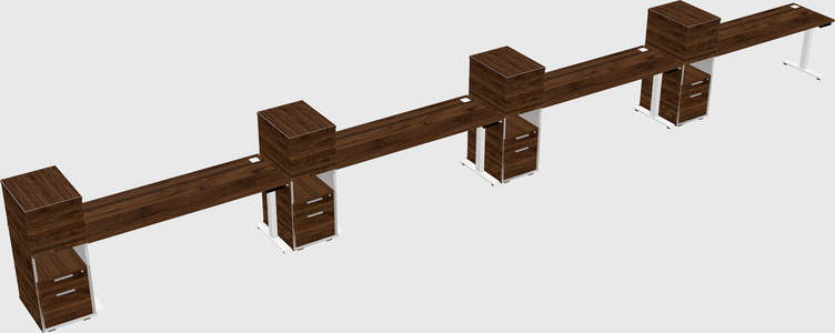 Height-adjustable Desk - Grade 3 W/cabinet