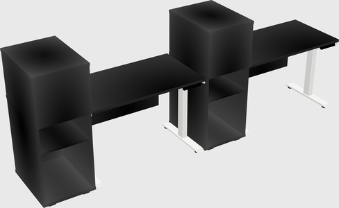 Height-adjustable Desk - Grade 3 W/cabinet