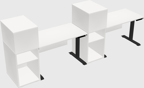 Height-adjustable Desk - Grade 3 W/cabinet