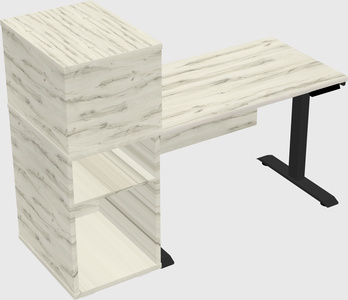 Height-adjustable desk - grade 3 w/cabinet