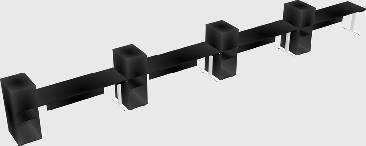 Height-adjustable Desk - Grade 3 W/cabinet