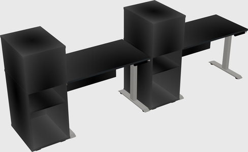 Height-adjustable Desk - Grade 3 W/cabinet