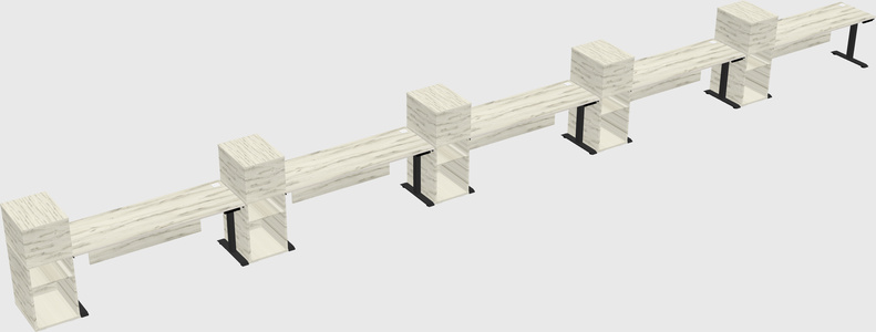 Height-adjustable desk - grade 3 w/cabinet