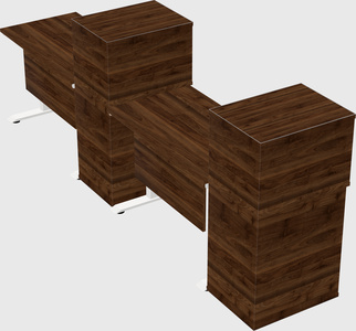 Height-adjustable desk - grade 3 w/cabinet