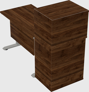 Height-adjustable desk - grade 3 w/cabinet