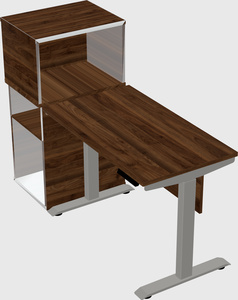 Height-adjustable desk - grade 3 w/cabinet
