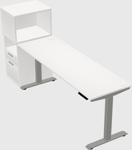 Height-adjustable desk - grade 3 w/cabinet
