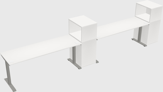 Height-adjustable desk - grade 3 w/cabinet