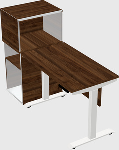 Height-adjustable desk - grade 3 w/cabinet