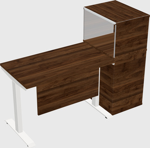 Height-adjustable desk - grade 3 w/cabinet