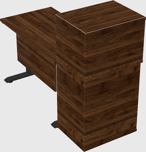 Height-adjustable desk - grade 3 w/cabinet