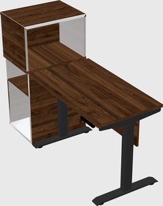 Height-adjustable desk - grade 3 w/cabinet