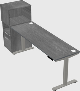 Height-adjustable desk - grade 3 w/cabinet