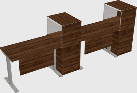 Height-adjustable desk - grade 3 w/cabinet
