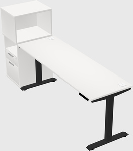 Height-adjustable desk - grade 3 w/cabinet