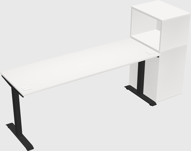 Height-adjustable desk - grade 3 w/cabinet