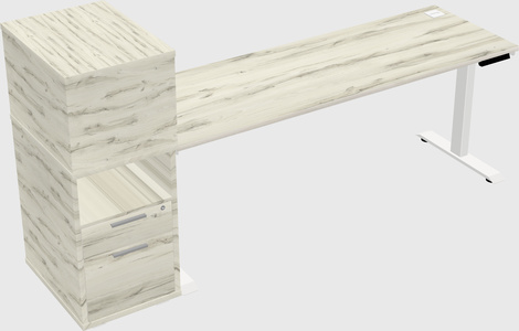 Height-adjustable Desk - Grade 3 W/cabinet