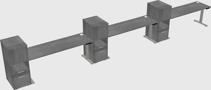 Height-adjustable Desk - Grade 3 W/cabinet