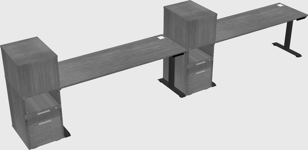 Height-adjustable Desk - Grade 3 W/cabinet