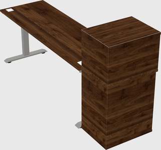 Height-adjustable desk - grade 3 w/cabinet