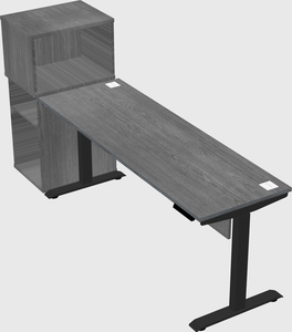 Height-adjustable desk - grade 3 w/cabinet
