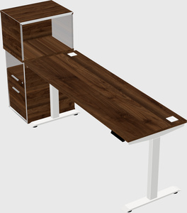 Height-adjustable desk - grade 3 w/cabinet