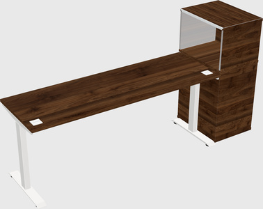 Height-adjustable desk - grade 3 w/cabinet