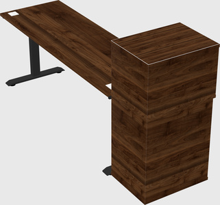 Height-adjustable desk - grade 3 w/cabinet