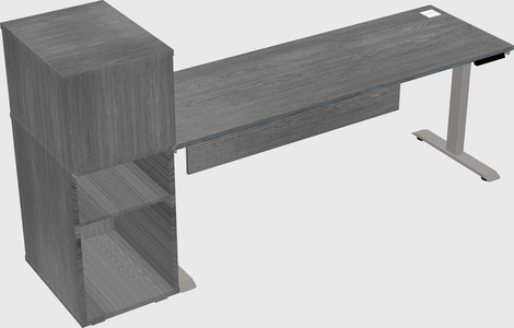 Height-adjustable desk - grade 3 w/cabinet