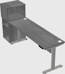 Height-adjustable desk - grade 3 w/cabinet