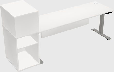 Height-adjustable desk - grade 3 w/cabinet