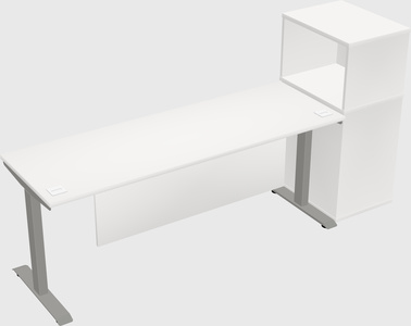 Height-adjustable desk - grade 3 w/cabinet