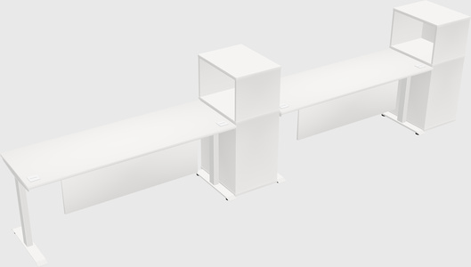 Height-adjustable desk - grade 3 w/cabinet