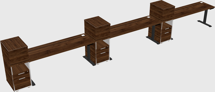Height-adjustable Desk - Grade 3 W/cabinet