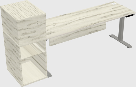 Height-adjustable desk - grade 3 w/cabinet